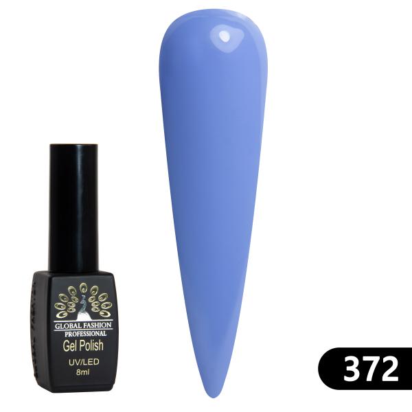 Гель-лак Global Fashion (Глобал Фэшн) Black Elite 372, 8 мл