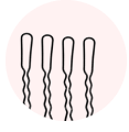 Шпильки, невидимки, зажимы для волос