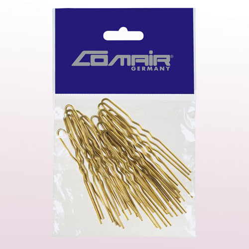 Comair(Комаир) Шпильки Тонкие, 65 мм, цвет - Золото, 50шт.
