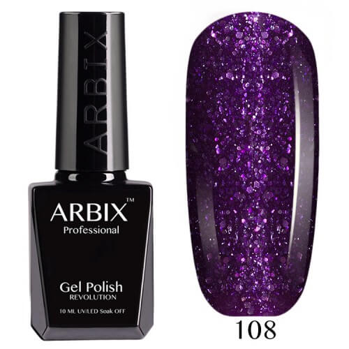 Гель-лак Arbix (Арбикс) № 108 Фиолетовая Мечта, 10 мл