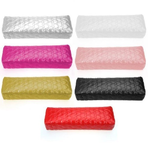 Подставка для рук, серебро, с сердечками, 28х10х6 см