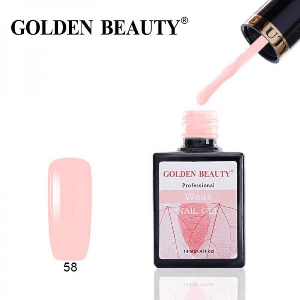 Гель-лак Golden Beauty (Голден Бьюти) 58 Weak, 14 мл
