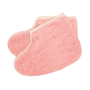 ИГРОbeauty Махровые носки для парафинотерапии, розовый, 1 пара
