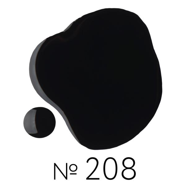 Гель-лак Irisk (Ириск) Elite Line №  208 черный, 10 мл