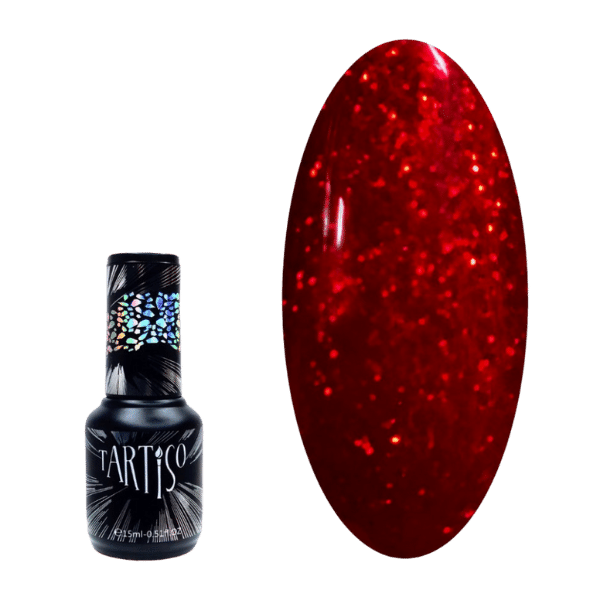 Гель-лак Tartiso (Тартисо) Time Vip Code "Sparkling Red", 15 мл