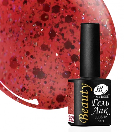 Гель-лак Holy Rose (Холи Роуз) Beauty № 252, 10 мл.