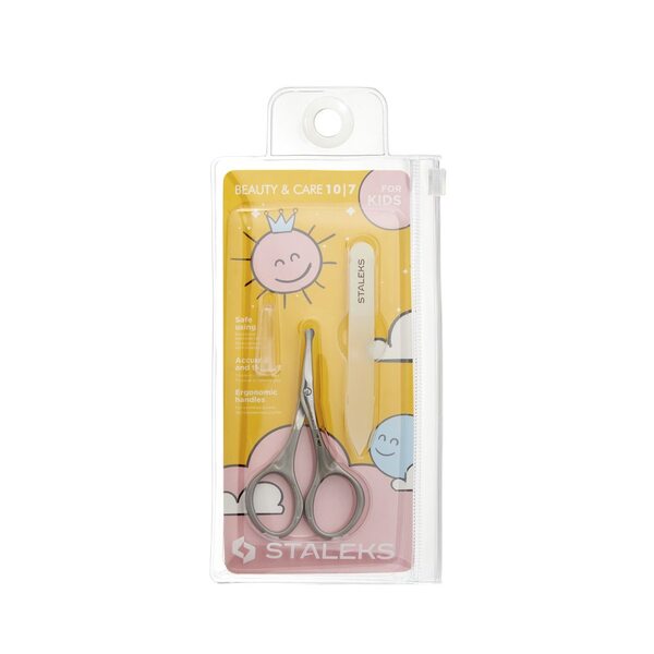Staleks (Сталекс) Набор ножницы детские матовые + пилка BEAUTY & CARE 10 TYPE 7, SBC-10/7