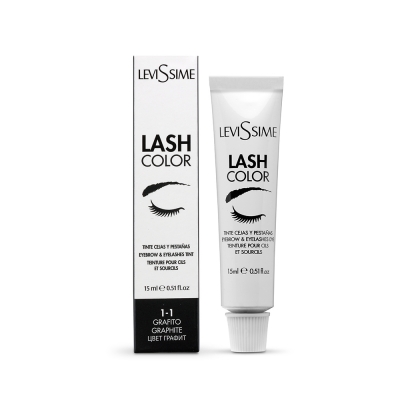 LeviSsime( Левиссиме) Краска для бровей и ресниц Lash Color Graphite, графит 1.1, 15 мл
