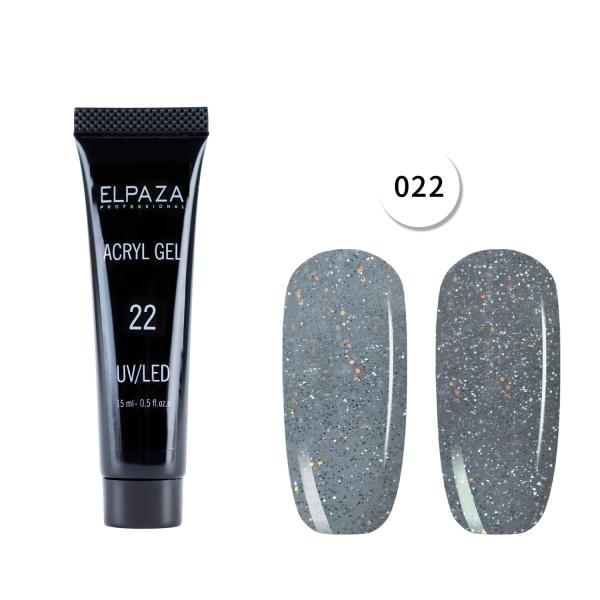 Акригель Elpaza (Эльпаза) Acryl Gel (полигель) Reflective UV/LED 22, 15 мл