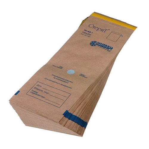 Крафт-пакеты для стерилизации 100/250 мм, 10 шт/уп