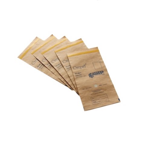Крафт-пакеты для стерилизации 100/200 мм, 10 шт/уп
