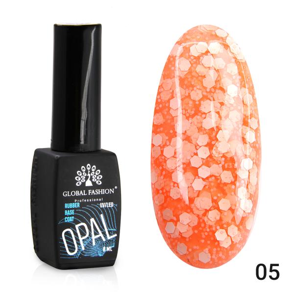 Каучуковая база Global Fashion (Глобал Фэшн) Snow flakes 05, 8 мл