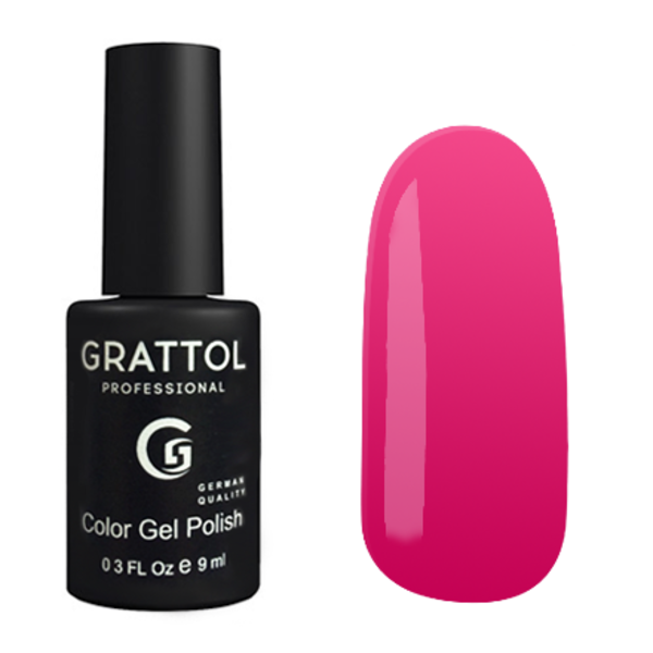 Гель-лак Grattol (Граттол) Classic 128 Hot Pink, 9 мл