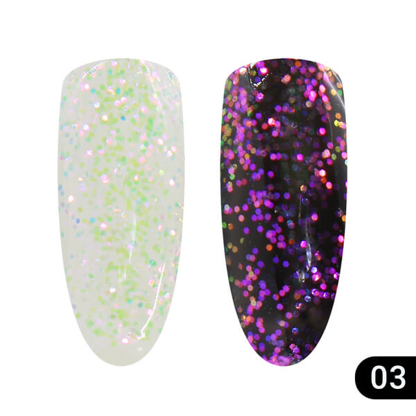 Global Fashion (Глобал Фэшн) Glitter Gel Хамелеон 03, 5 мл