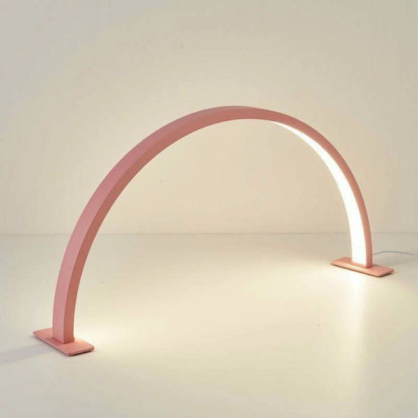 Настольная бестеневая led arc lamp, розовая