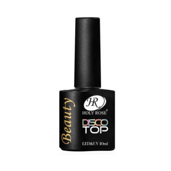 Топ Holy Rose (Холи Роуз) Beauty светоотражающий без липкого слоя "Top Disco", 10 мл.