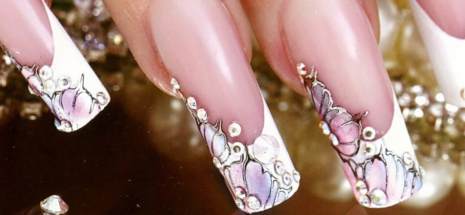 нанесение витражного геля