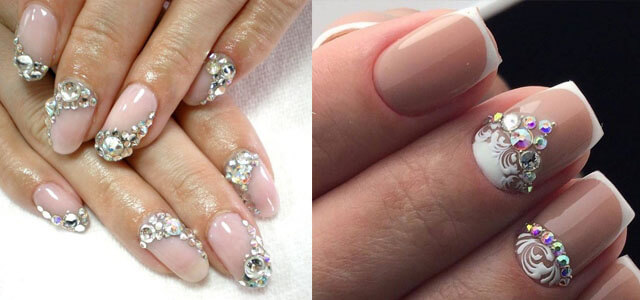 Стразы в маникюре