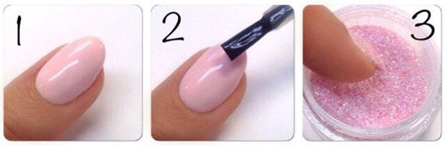 Сахарный маникюр подготовка