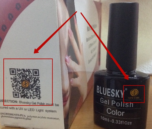 на оригинальной коробке QR-код производителя на оригинальной коробке QR-код производителя