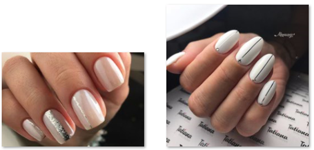 Фото нюдового покрытия с полоской Фото нюдового покрытия с полоской