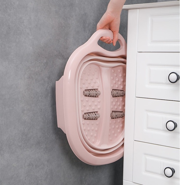 Ванна для педикюра складная, фиолетовая