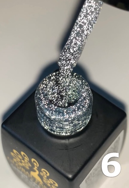 Гель-лак Global Fashion (Глобал Фэшн) светоотражающий Disco Shine Spectrum 006, 8 мл
