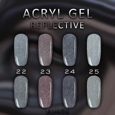 Акригель Elpaza (Эльпаза) Acryl Gel (полигель) Reflective UV/LED 23, 30 мл