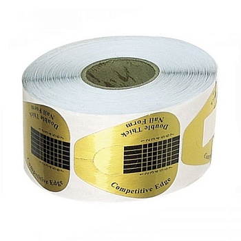 Форма для наращивания ногтей крупная золото, 500 шт