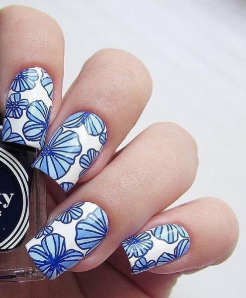 Краска для стемпинга Elpaza (Эльпаза) Paint голубая №011, 5 мл