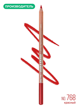 Карандаш для глаз и губ Miss Tais № 768, красный