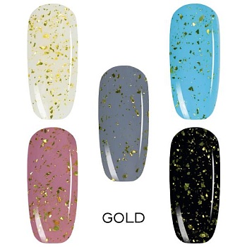Топ Elpaza (Эльпаза) Flakes без липкого слоя Gold, 10мл