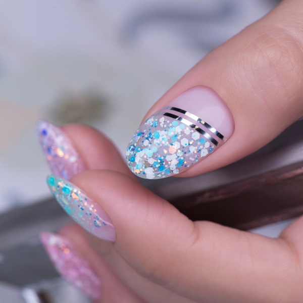 Гель-лак Irisk (Ириск) Glossy Platinum № 113 Dots, 5 мл