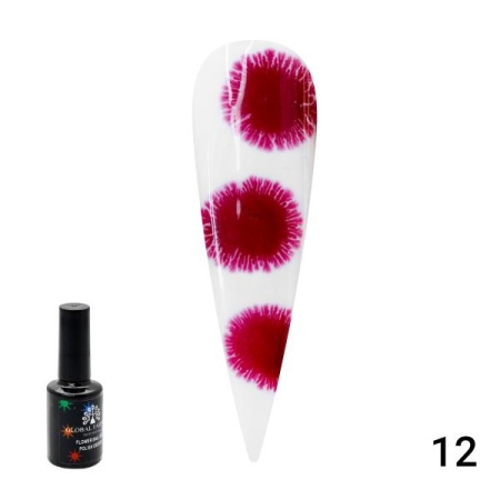 Гель-лак Global Fashion (Глобал Фэшн) Flowers 12, 8 мл