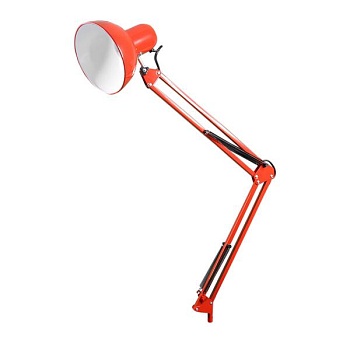 Настольная лампа для освещения с креплением, красная