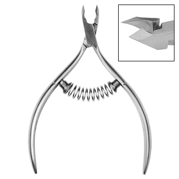 Кусачки для кожи Irisk (Ириск) Premium, лезвие 5 мм, спиральная пружина, KS-50