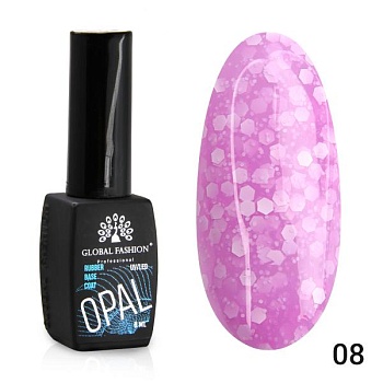 Каучуковая база Global Fashion (Глобал Фэшн) Snow flakes 08, 8 мл