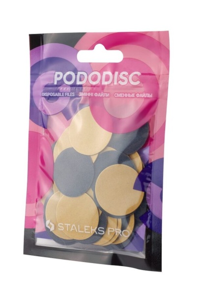 Staleks (Сталекс) Сменные файлы для педикюрного диска PODODISC STALEKS PRO L 100 грит (50 шт)