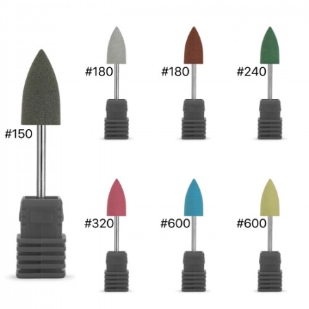 Силиконовая насадка "Конус" для полировки, 10х20, серая