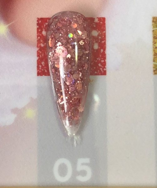 Полигель Global Fashion (Глобал Фэшн) Fast Extension Gel с глиттером 005, 30 мл