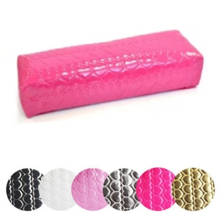 Подставка для рук, розовая, с сердечками, 28х10х6 см