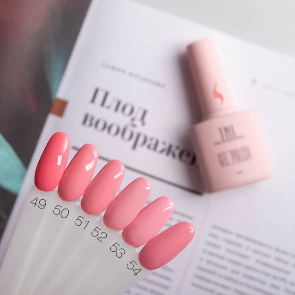 Гель-лак TNL (тнл) 8 чувств 054 розовая герань, 10 мл