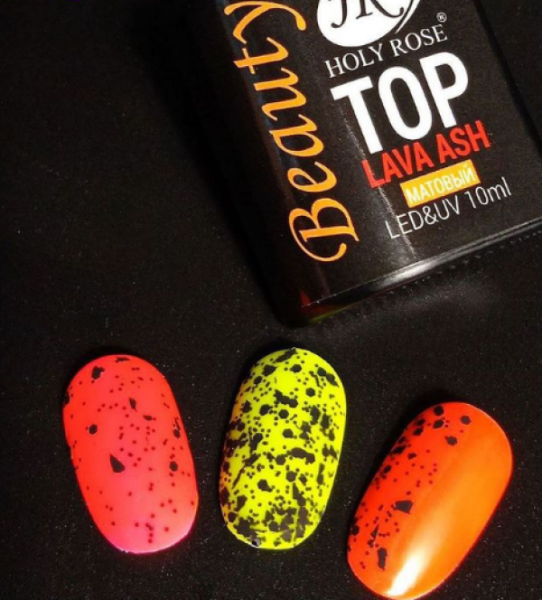 Топ Holy Rose (Холи Роуз) TOP Lava Ash Matte матовый, 10 мл.