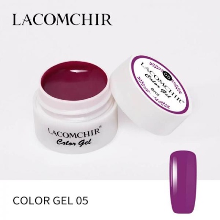 LACOMCHIR Гель-краска, фиолетовый № 5, 5 мл