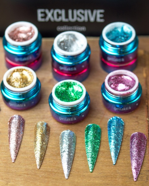 Gellaktik (Геллактик) Палитра гель красок GOLD LINE и EXCLUSIVE, 7гр