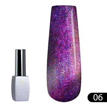 Гель-лак Global Fashion (Глобал Фэшн) Cat Eyes Fairy 06, 8 мл