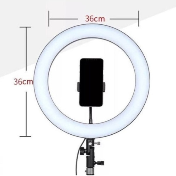 Кольцевая лампа YQ360B 36 см со штативом