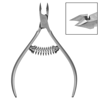 Кусачки для кожи Irisk (Ириск) Premium, лезвие 7 мм, спиральная пружина, KS-71