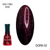 Гель-лак Gellaktik (Геллактик) Only Red Kiss Gork 02, 12 мл