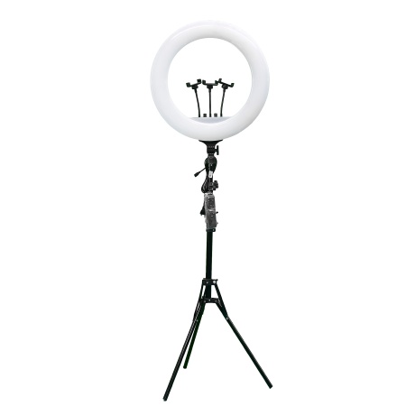 Напольная кольцевая лампа для селфи с 3 держателя для смартфона RL21-20x6 148